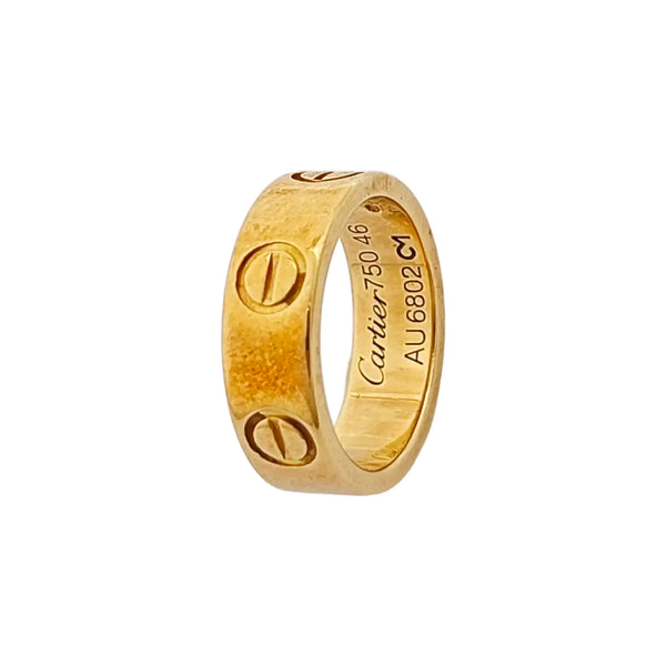 LOVE 18k Gold Ring EU 46