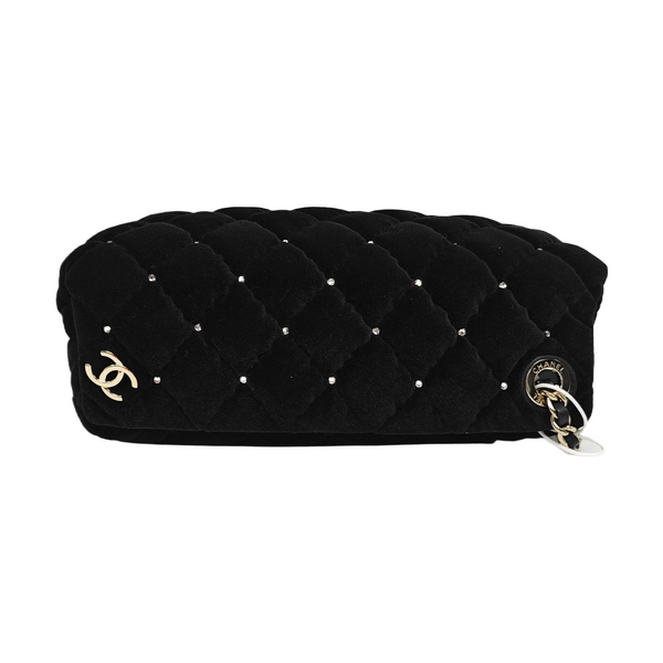 Quilted Velvet Black