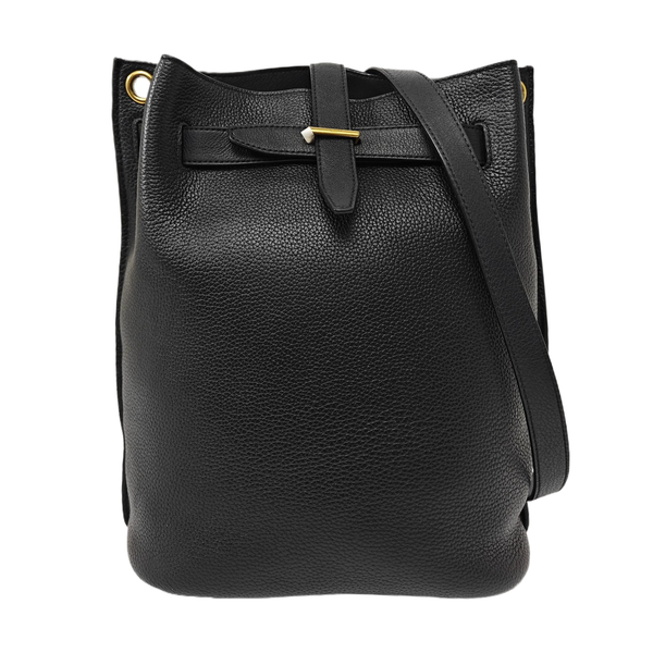 Calfskin Shoulder Bag Black