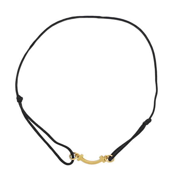 Tiffany T Fabric Black Bracelet