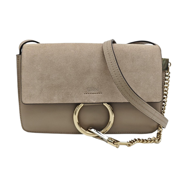 Faye Small Calfskin Gray