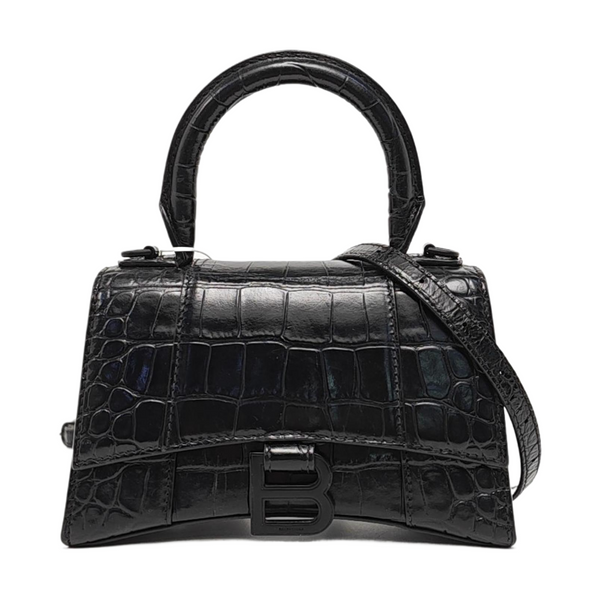 Hourglass Small Calfskin Black