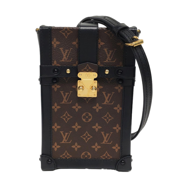 TRUNK Monogram Coated Canvas Brown