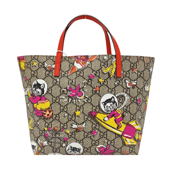 Monogram Coated Canvas Tote Bag Beige
