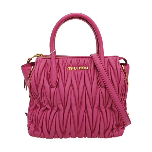 Avenue Quilted Lambskin Red