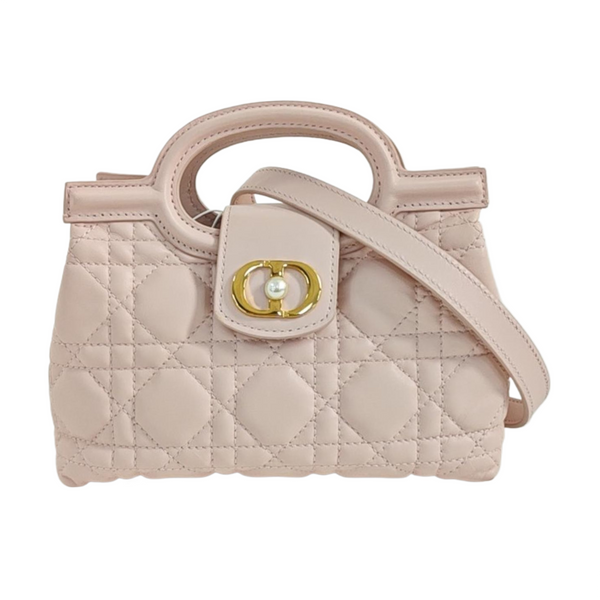 Jolie Top Handle Mini Cannage Lambskin Pink