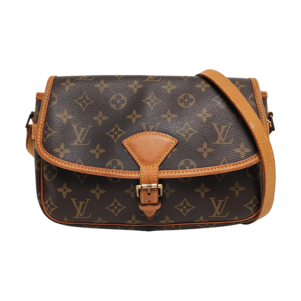 SOLOGNE PM Monogram Coated Canvas Brown
