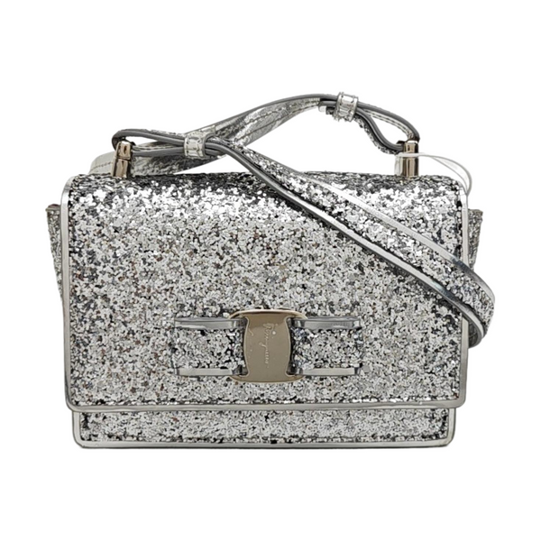 Special Material Shoulder Bag Silver