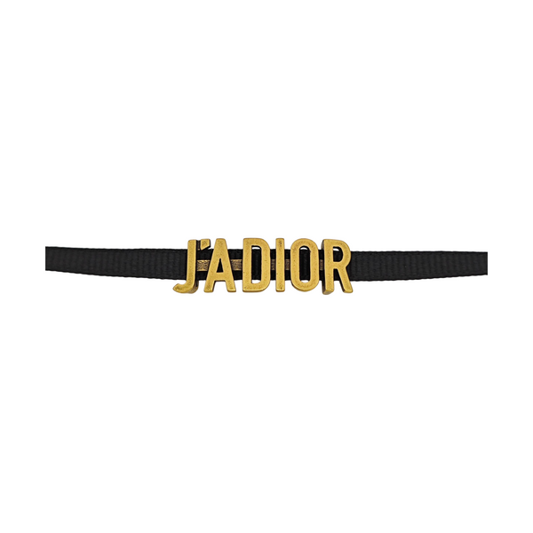 J'adior Metal Black Necklace