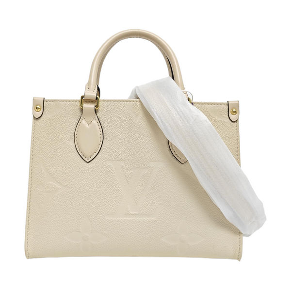 ONTHEGO PM Monogram Calfskin Beige