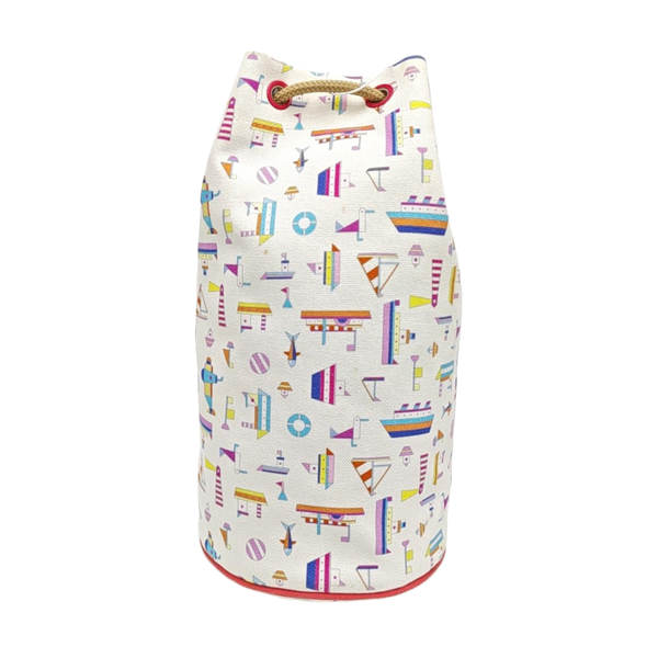 Canvas Bucket Bag White