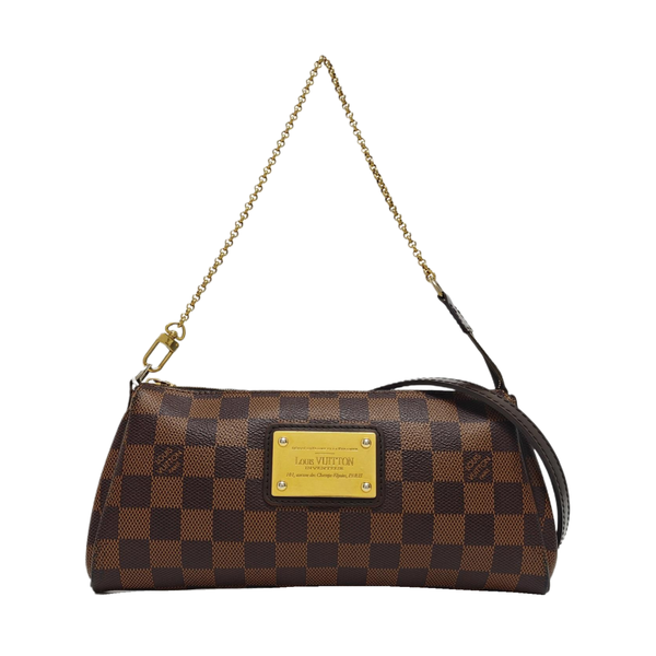 EVA Damier Ebene Coated Canvas Brown