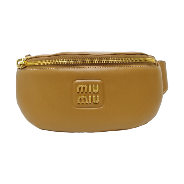 Two-Tone Waist Bag Calfskin Brown