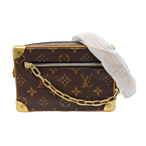 SOFT TRUNK Mini Monogram Coated Canvas Brown