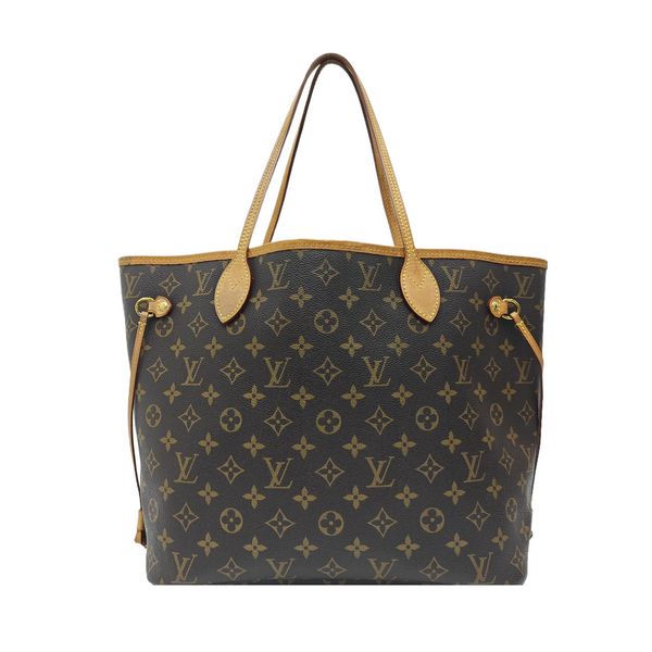 NEVERFULL MM Monogram Coated Canvas Brown