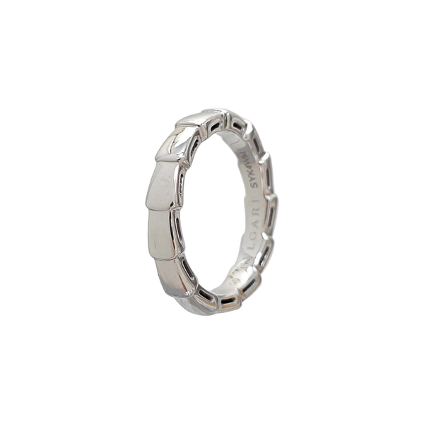 SERPENTI 18k White Gold Silver Ring EU 50