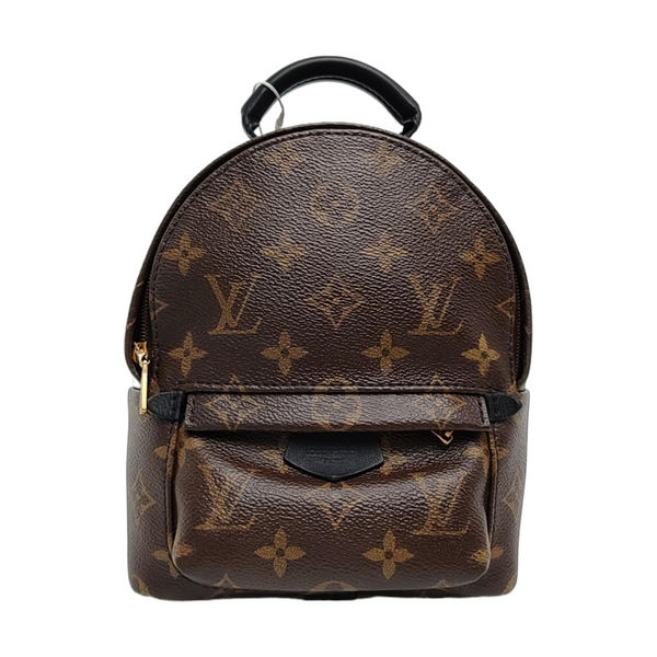 PALM SPRINGS Mini Monogram Coated Canvas Brown