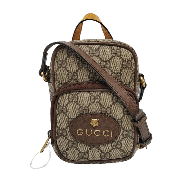 Neo Vintage Mini Monogram Coated Canvas Brown