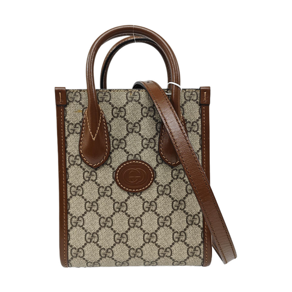 Retro Mini Monogram Coated Canvas Beige