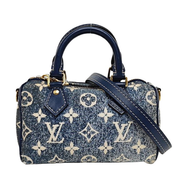 SPEEDY Nano Monogram Denim Blue
