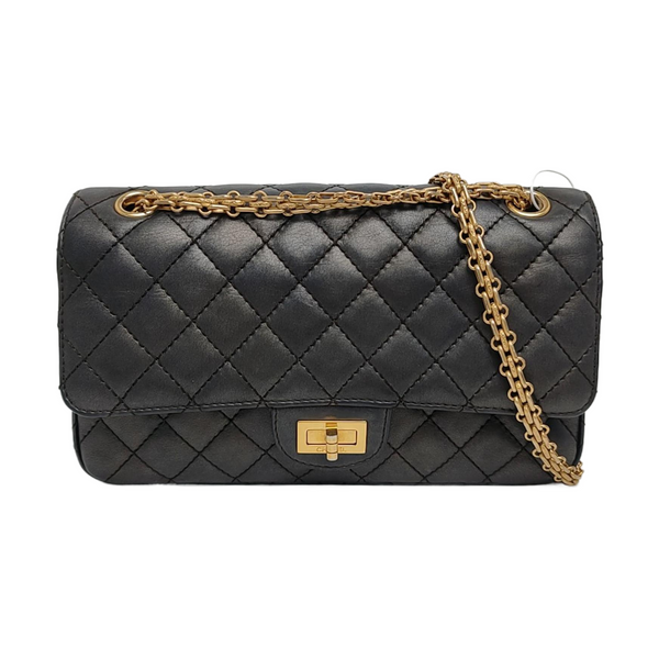 2.55 225 (small) Quilted Calfskin Gray