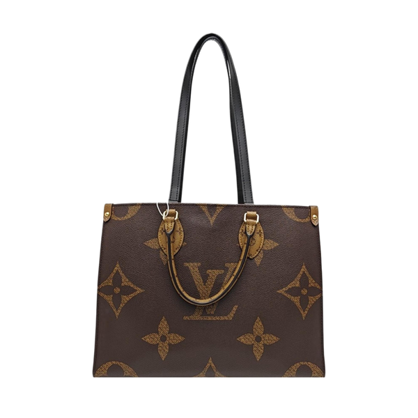 ONTHEGO MM Monogram Coated Canvas Brown