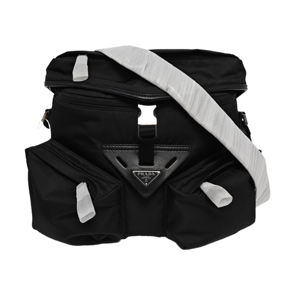 Nylon Shoulder Bag Black