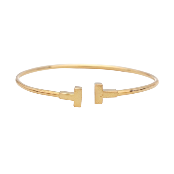 Tiffany T 18k Rose Gold Bangle