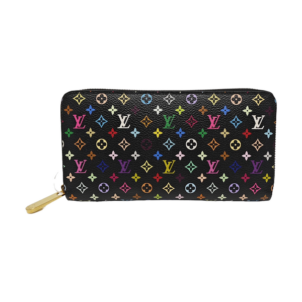 LV × TM ZIPPY Monogram Coated Canvas Black Wallet