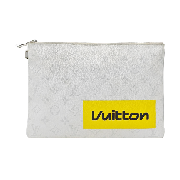 POCHETTE CHAINE GM Monogram Coated Canvas White