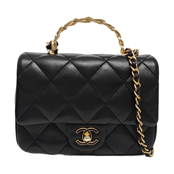CLASSIC FLAP Mini Quilted Lambskin Black