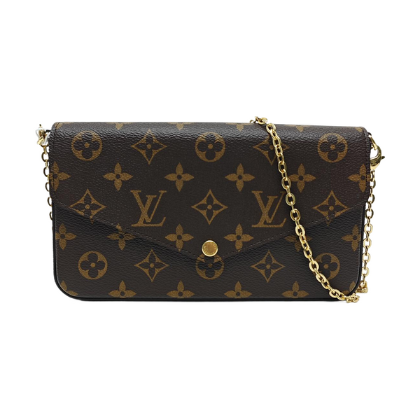 FÉLICIE Monogram Coated Canvas Brown