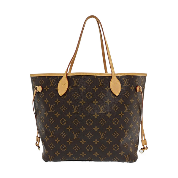 NEVERFULL MM Monogram Coated Canvas Brown
