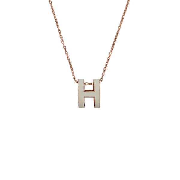 Pop H Metal Rose Gold Necklace