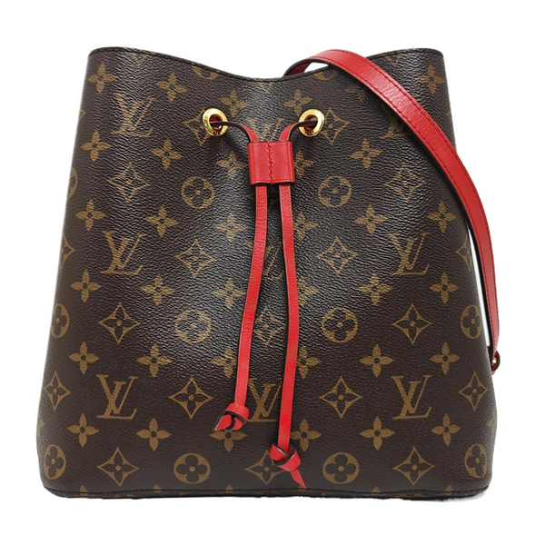 NÉONOÉ MM Monogram Coated Canvas Brown