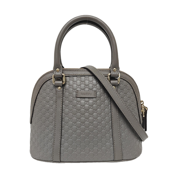 Microguccissima Monogram Calfskin Gray