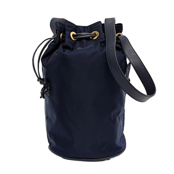 Nylon Bucket Bag Blue