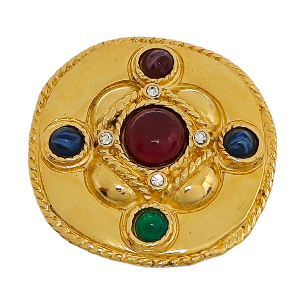 Metal Gold Brooch