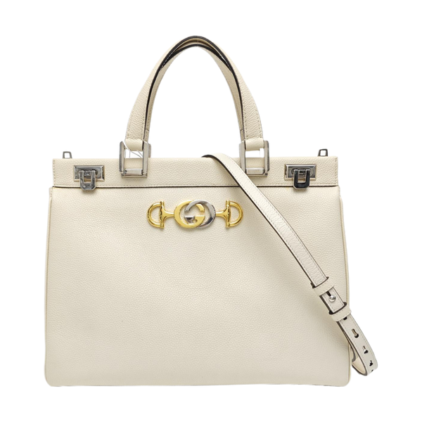 Zumi Medium Calfskin White