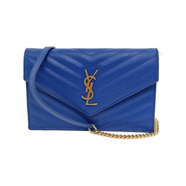 MONOGRAM WOC Chevron, Quilted Calfskin Blue
