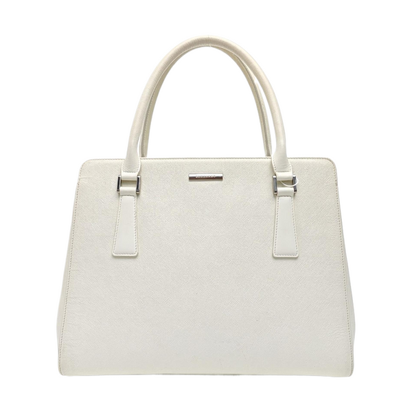 Calfskin Tote Bag Small White