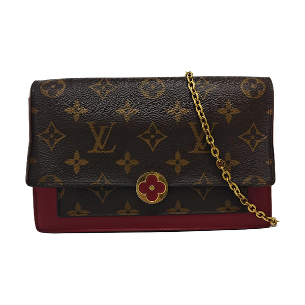 FLORE Monogram Coated Canvas Brown
