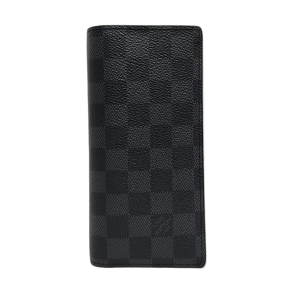 BRAZZA Damier Graphite Coated Canvas Gray Wallet