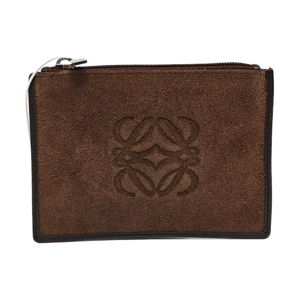 Suede Coin Purse Brown