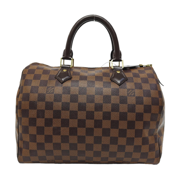 SPEEDY 30 Damier Ebene Coated Canvas Brown