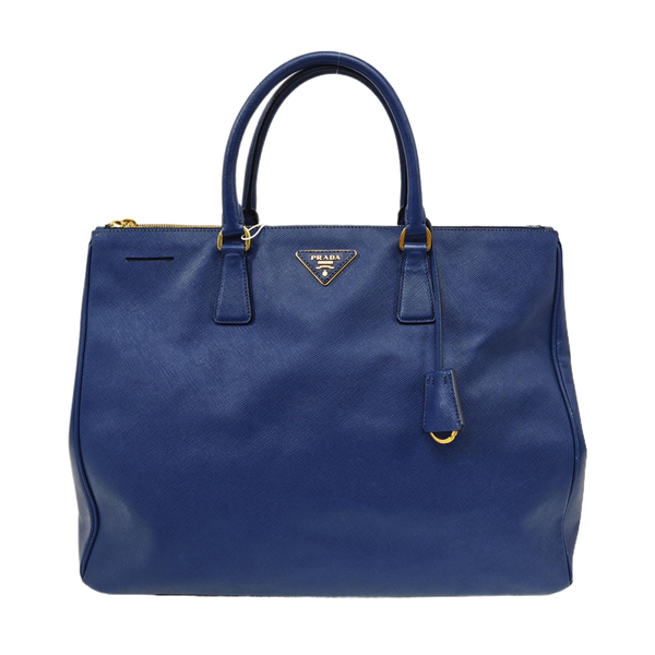 Galleria Large Saffiano Calfskin Blue
