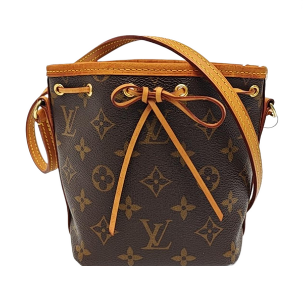 NÉONOÉ Nano Monogram Coated Canvas Brown