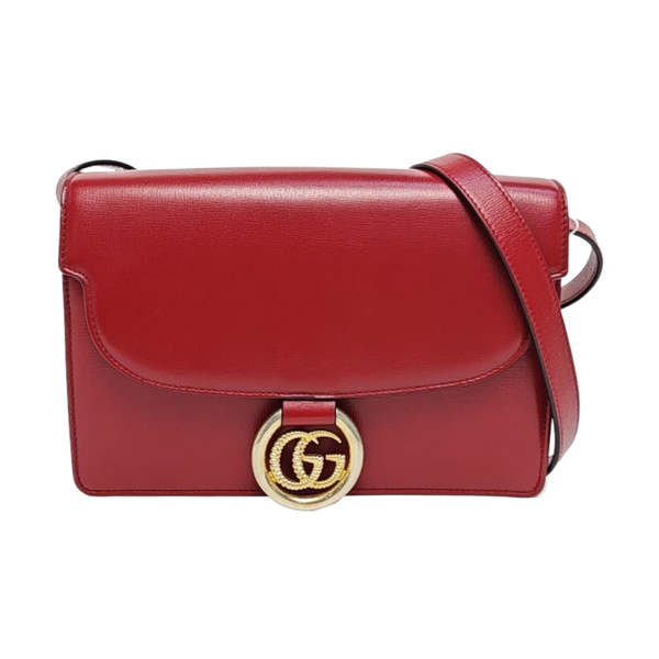 GG Ring Small Calfskin Red