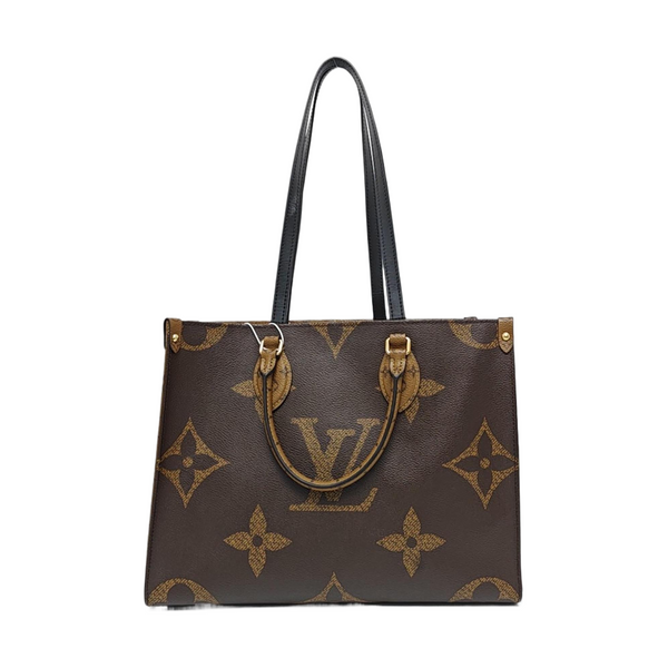 ONTHEGO MM Monogram Coated Canvas Brown