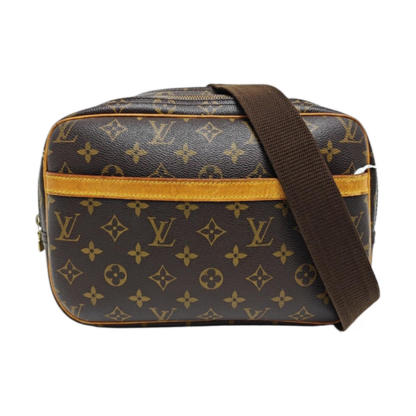 REPORTER Monogram Coated Canvas Brown